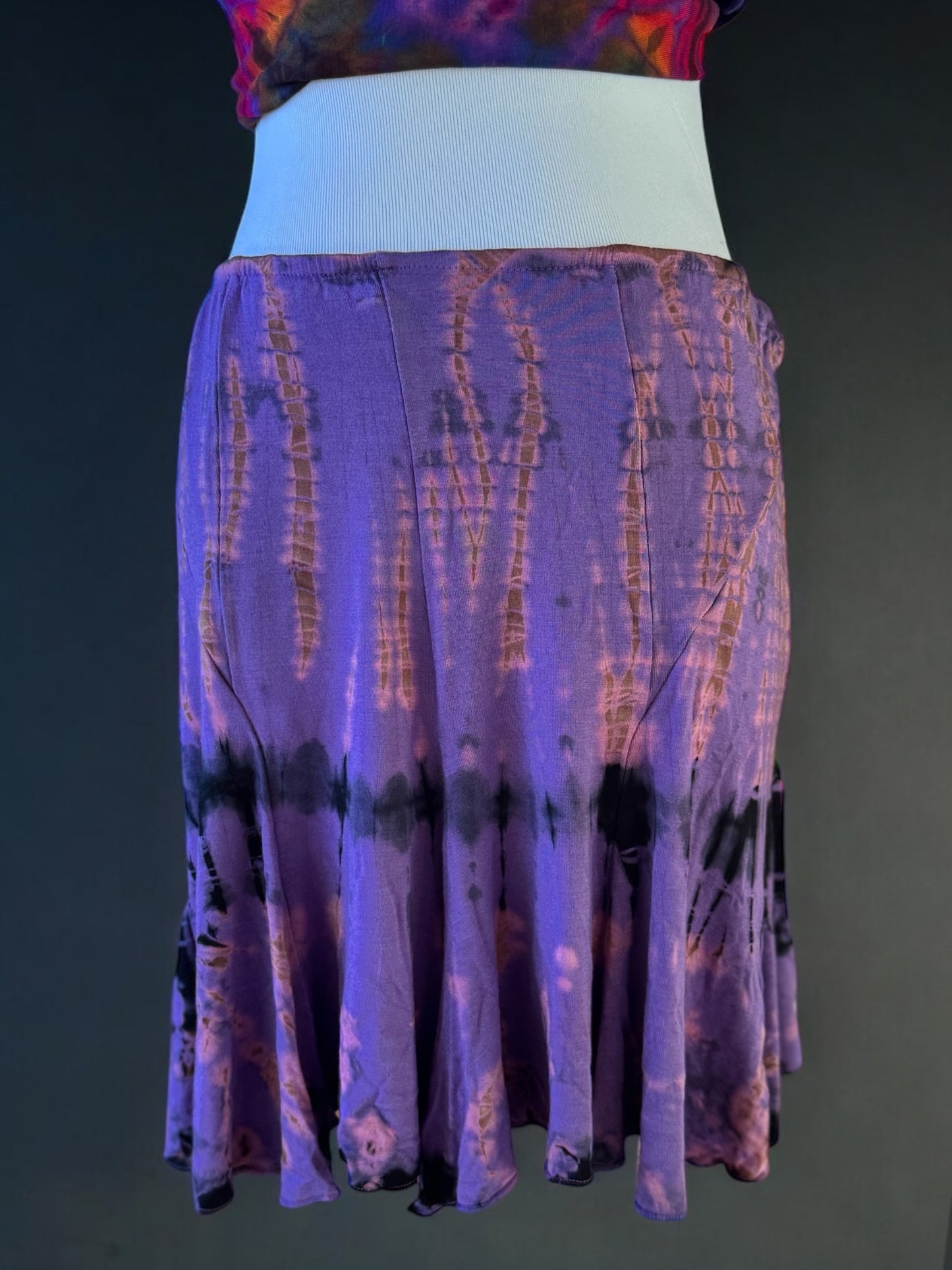 Purple Tiedye Skirt Size Small