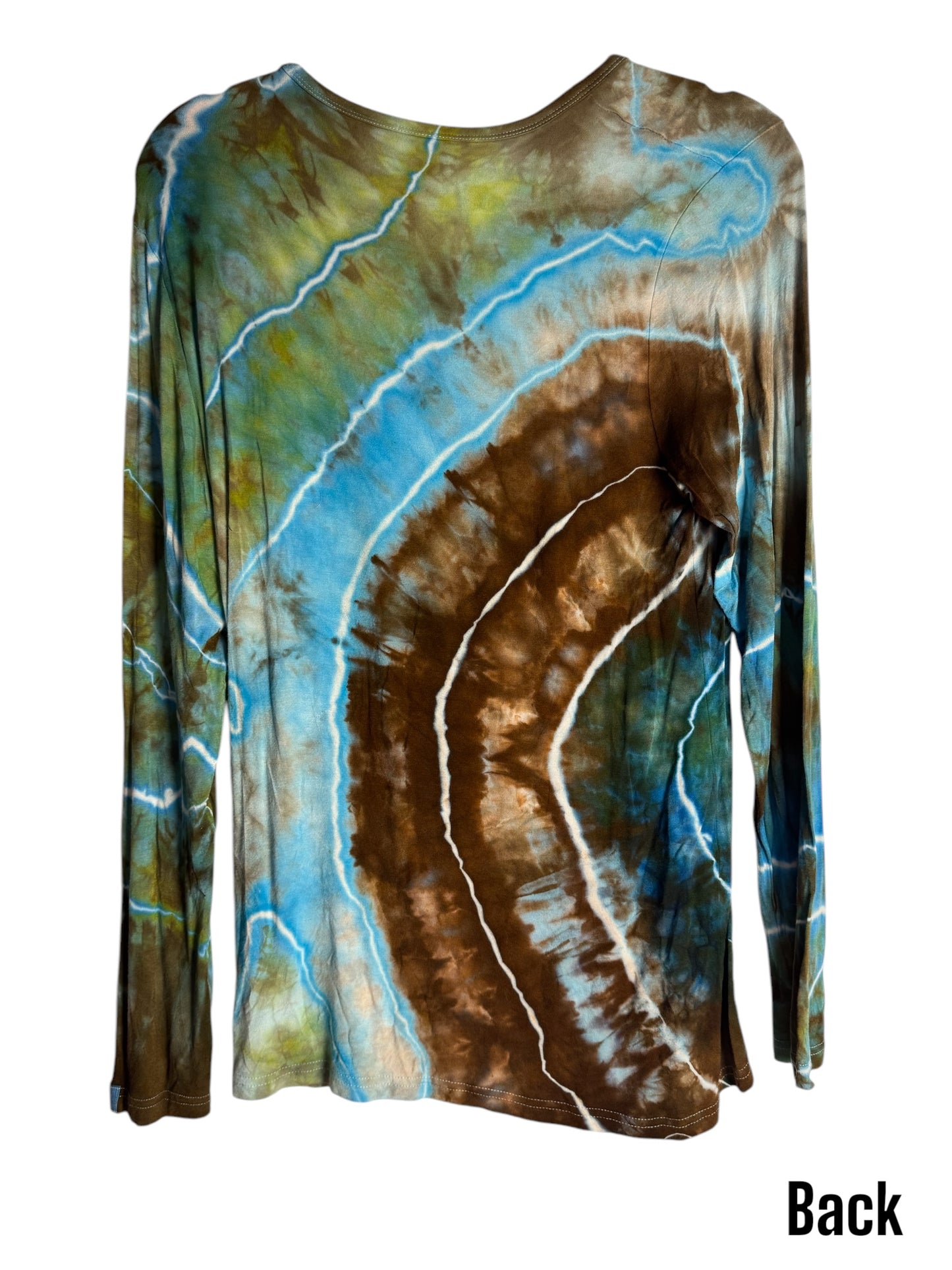 Women’s Medium Geode Tiedye Long Sleeve Shirt