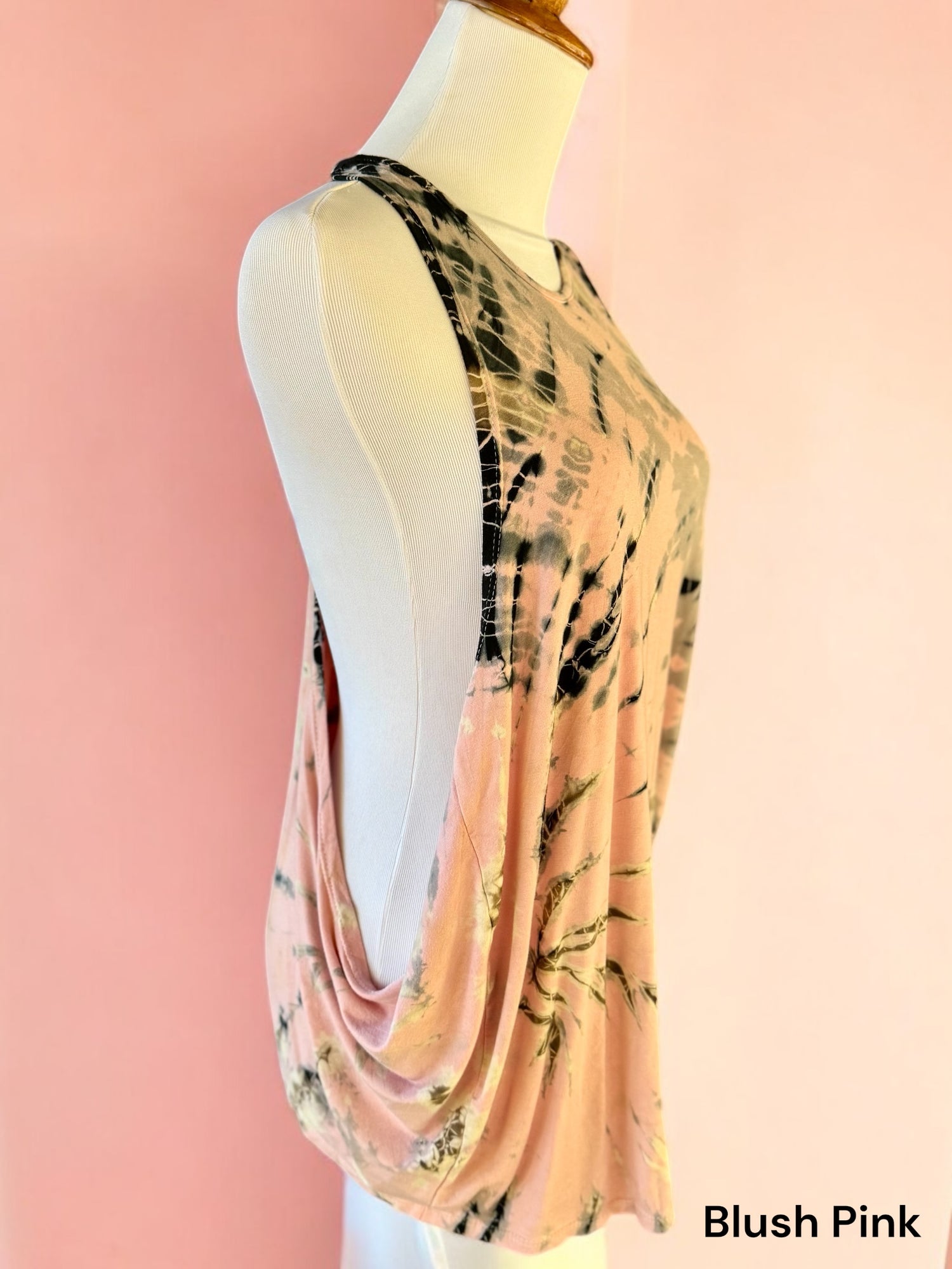 Open Back Crossover Tiedye Tank One Size