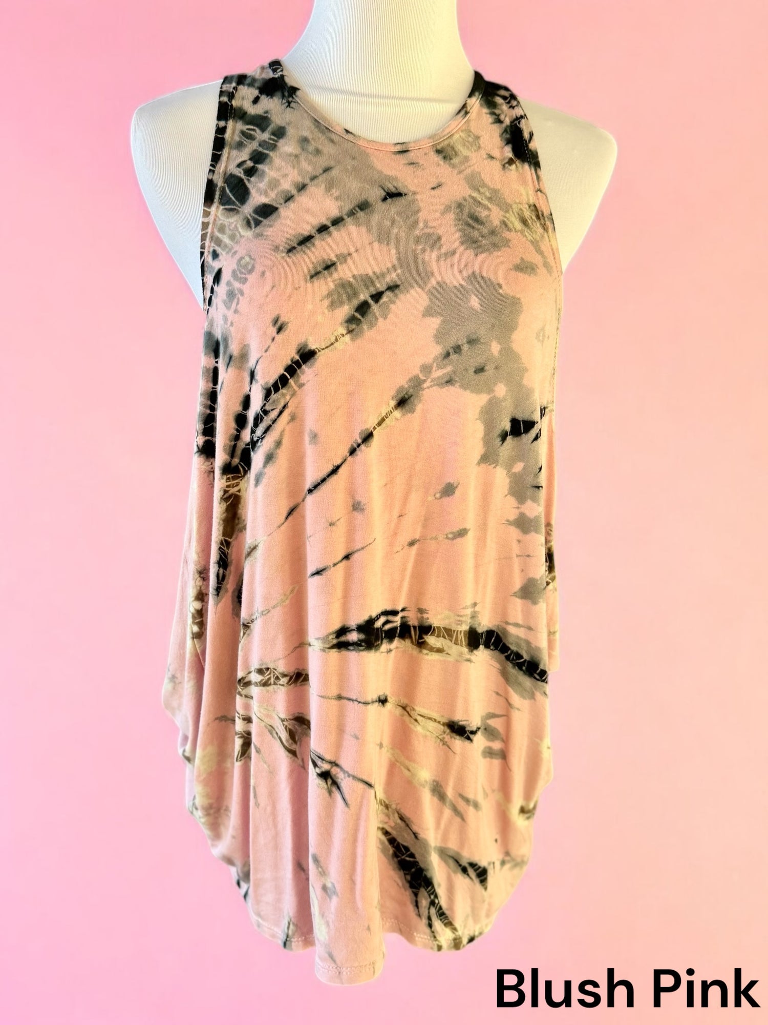 Open Back Crossover Tiedye Tank One Size