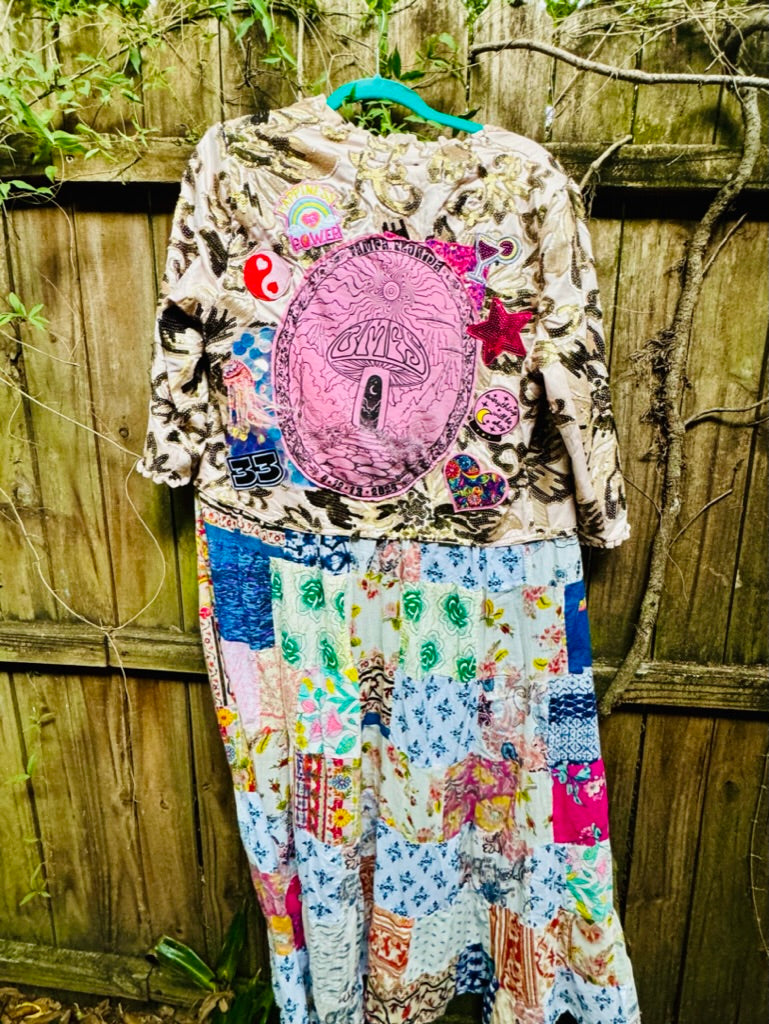 One of a kind Vintage Pink Billy Strings Duster Size Woman's Large