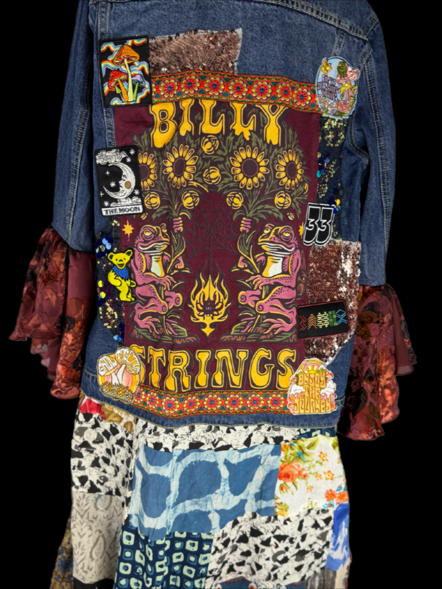 One of a kind Billy Strings Patchwork Jacket Women’s size XL