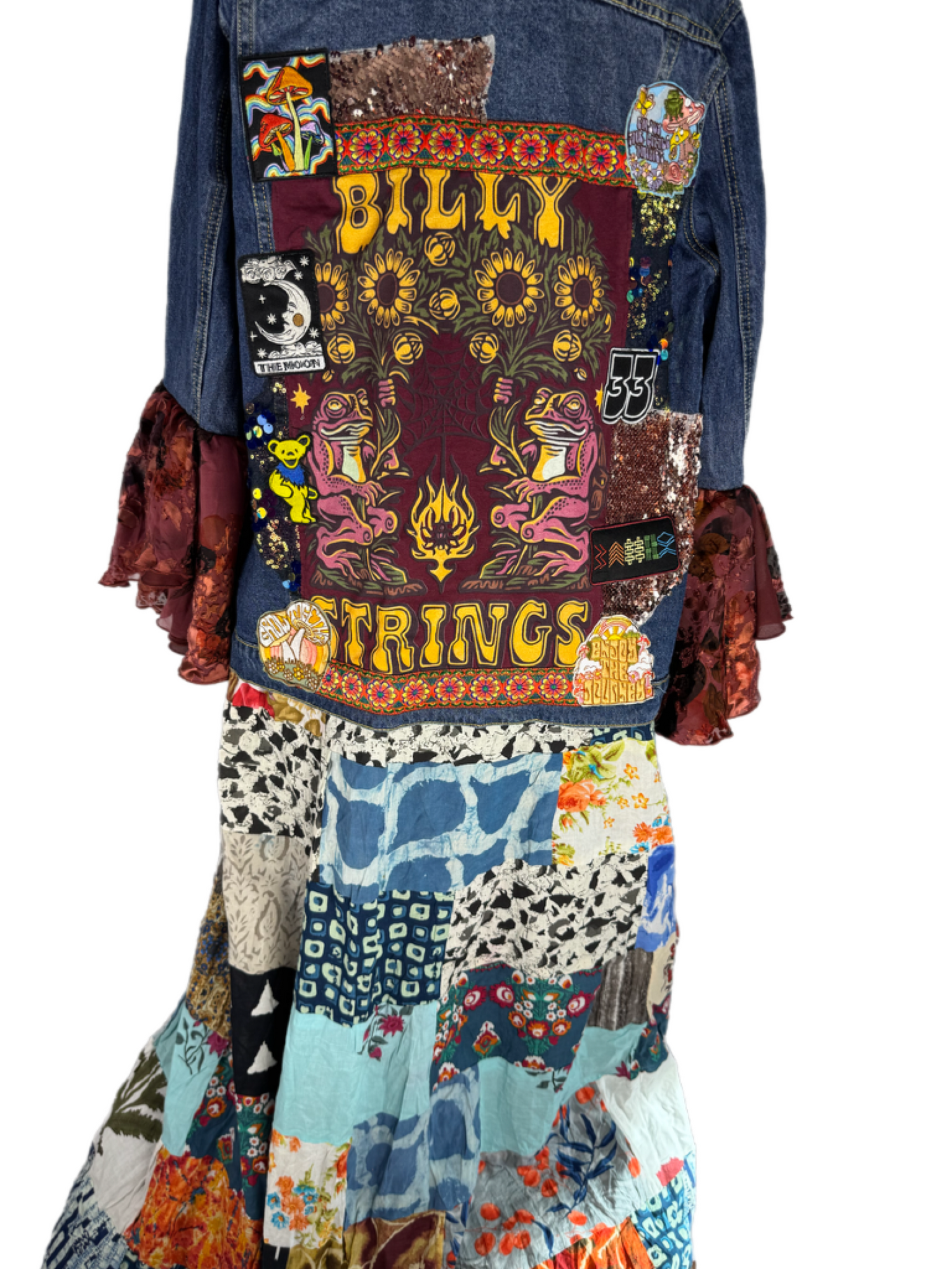 One of a kind Billy Strings Patchwork Jacket Women’s size XL