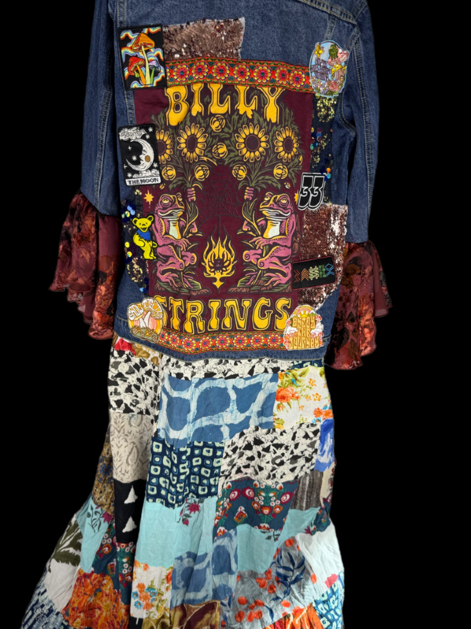 One of a kind Billy Strings Patchwork Jacket Women’s size XL