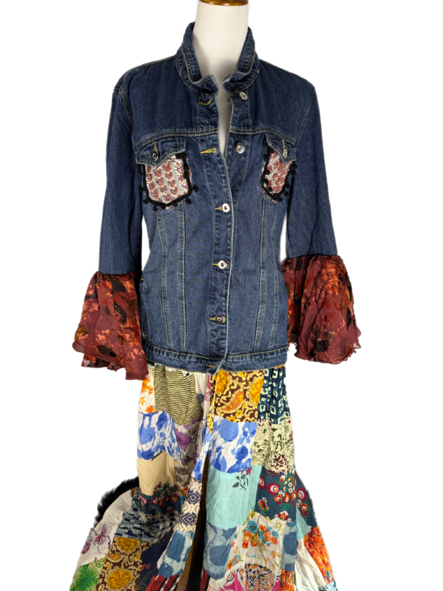 One of a kind Billy Strings Patchwork Jacket Women’s size XL