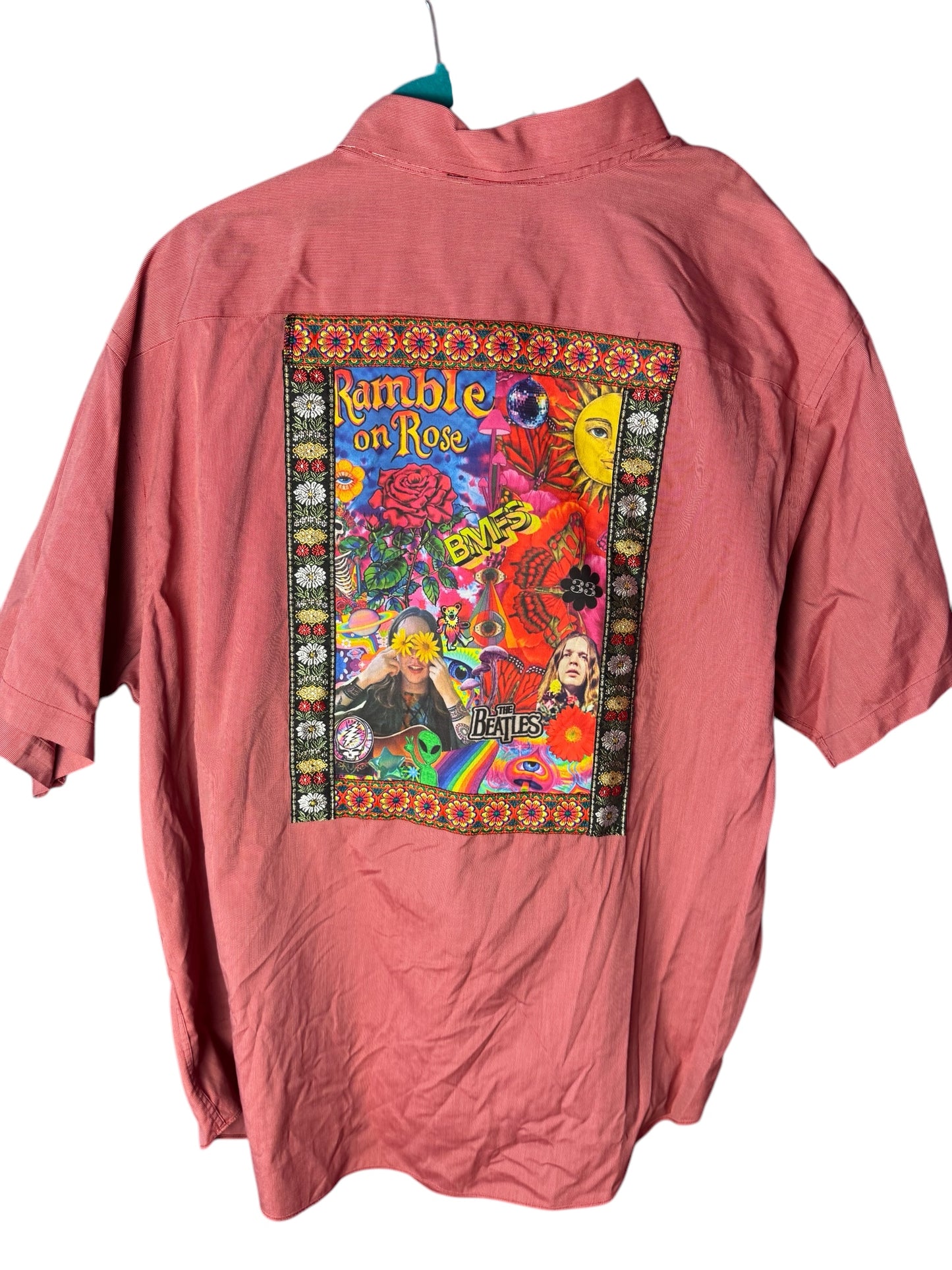 Men’s Red Button up Billy Strings BMFS Shirt Size 2XL