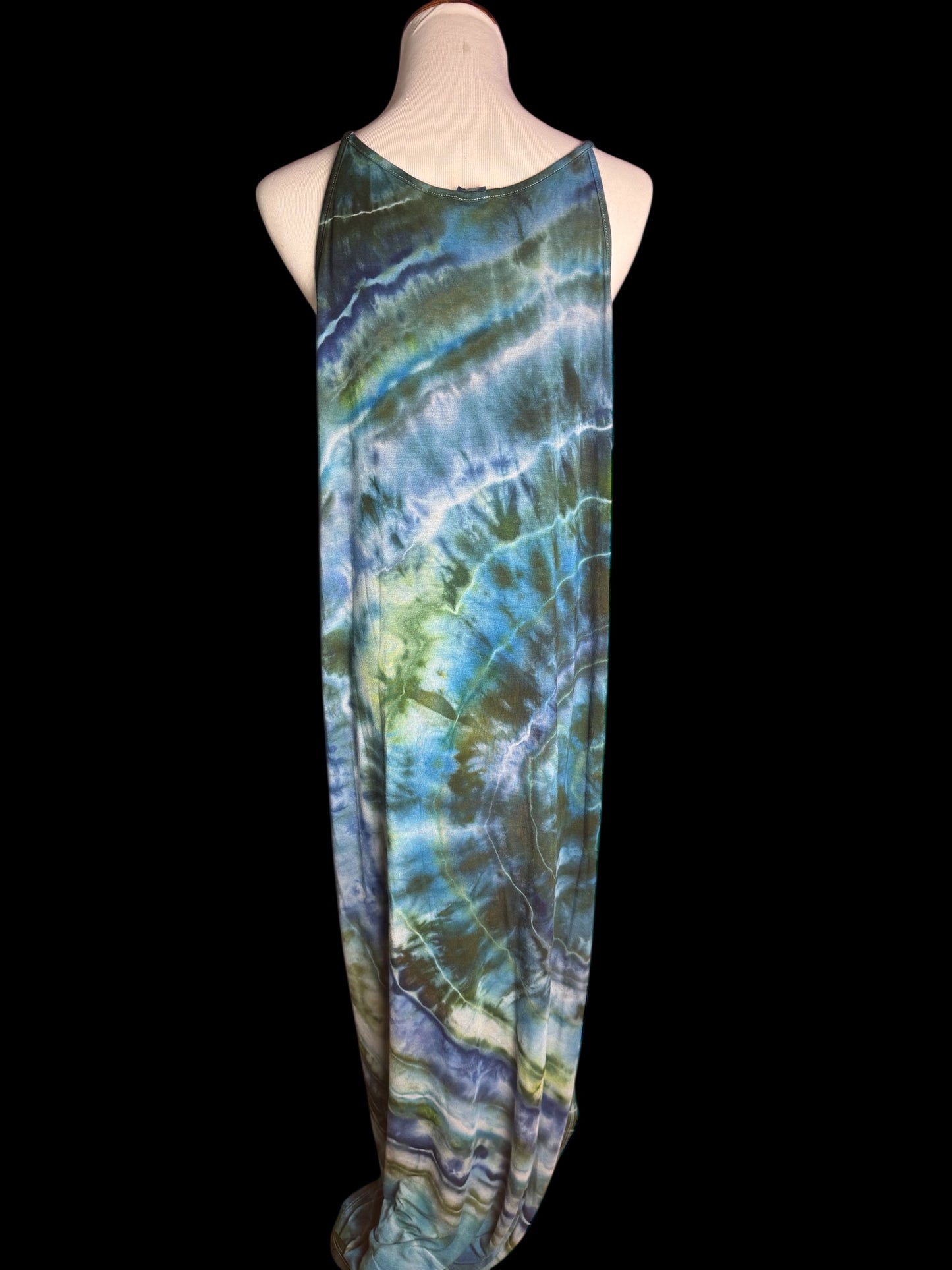 Plus Size Tiedye Maxi Dress (Available in 1X, 2X, 3X)