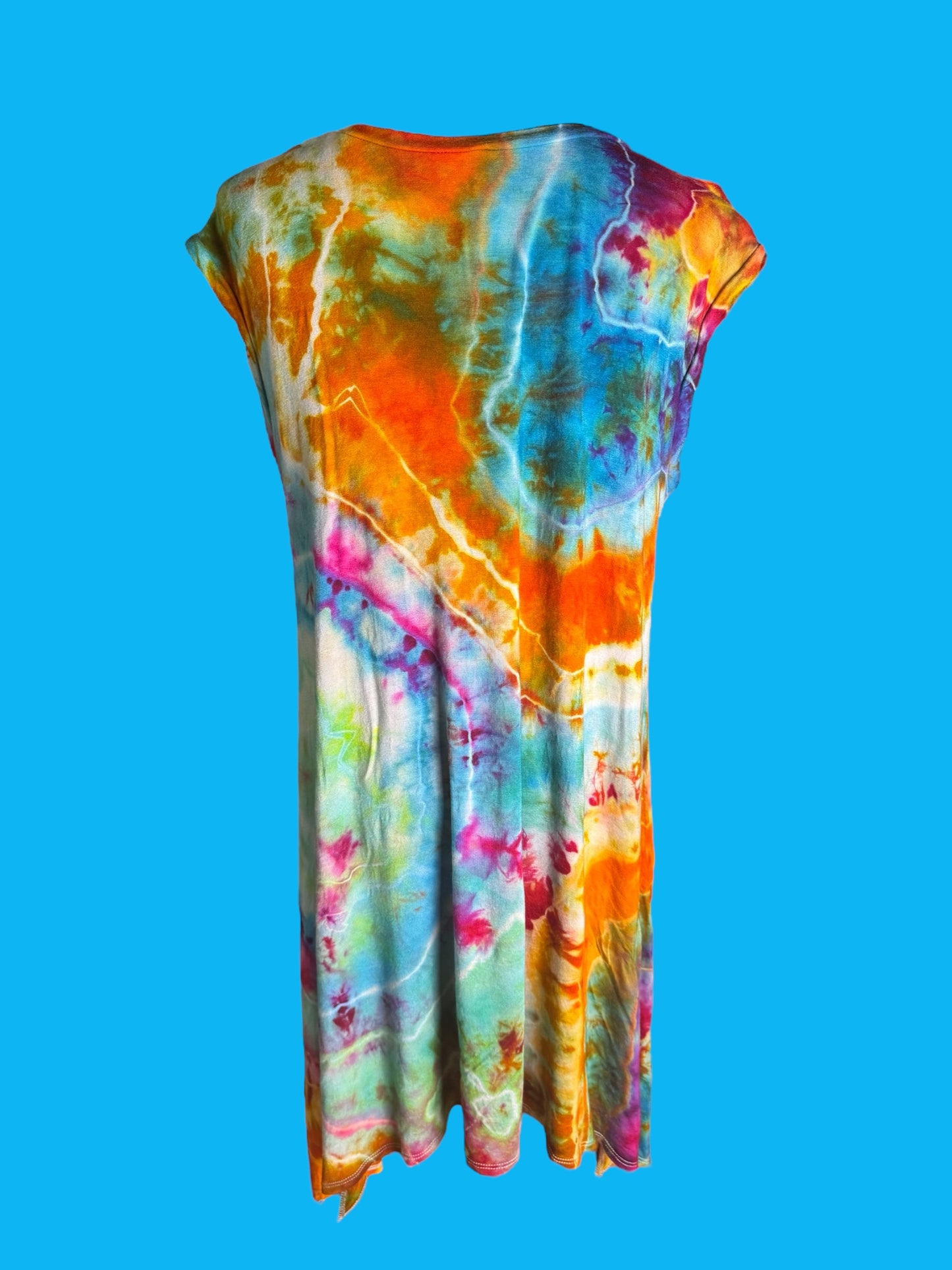 Sleeveless Geode Tiedye Plus Size Dress Size 1X