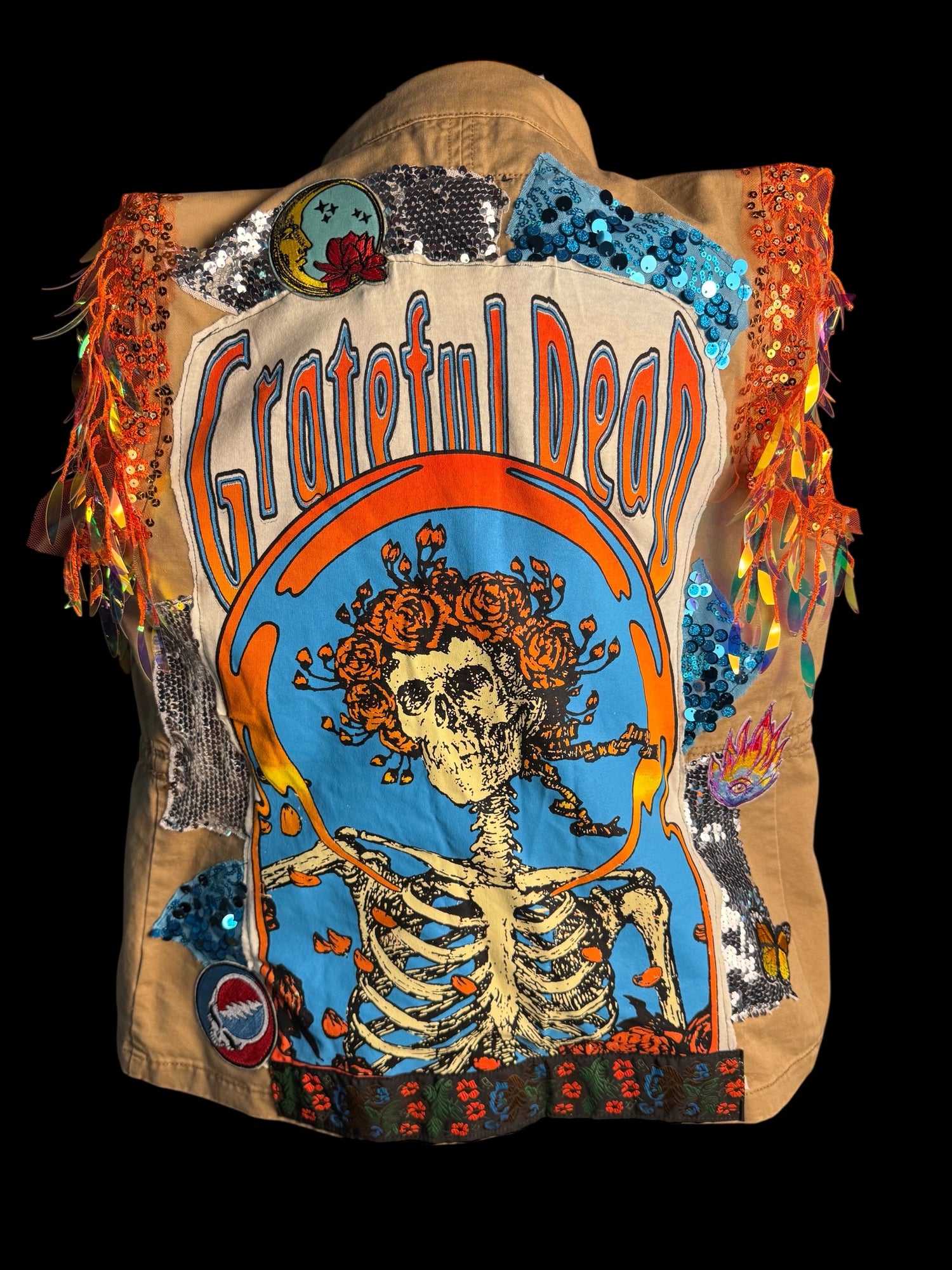Grateful Dead Women’s Size Medium Sparkle Vest
