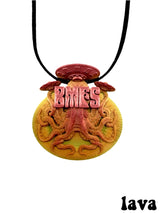 3D Printed Billy Strings BMFS Octopus UFO Mini Tri Color Necklace 2"
