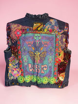 Widespread Panic Women’s Patchwork Sequin vest size Large