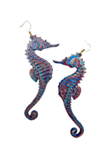 3D Printed Seahorse Earrings