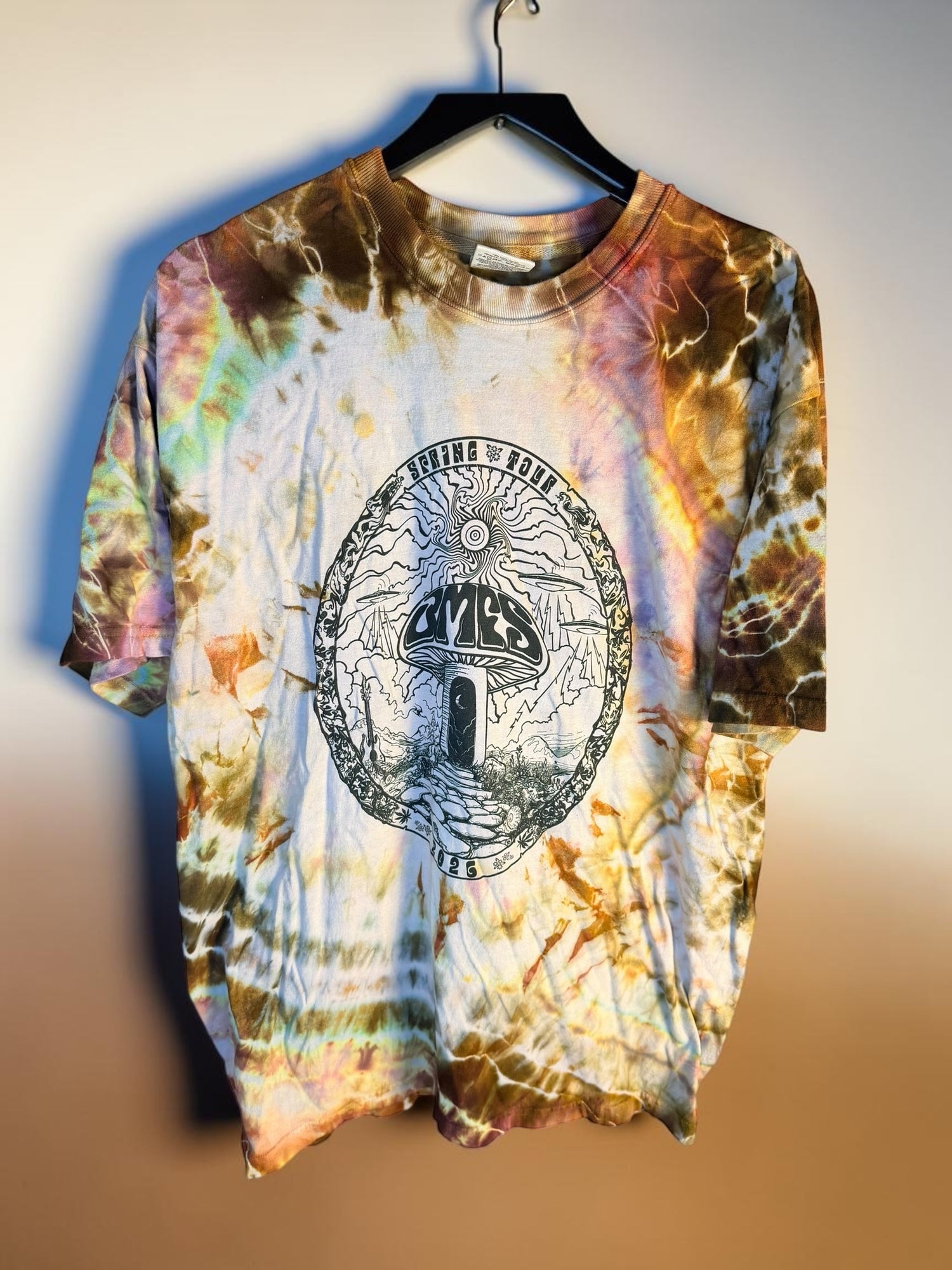 Billy Strings Spring Tour 2026 Hand-Dyed Comfort Colors Tee Unisex Size XL