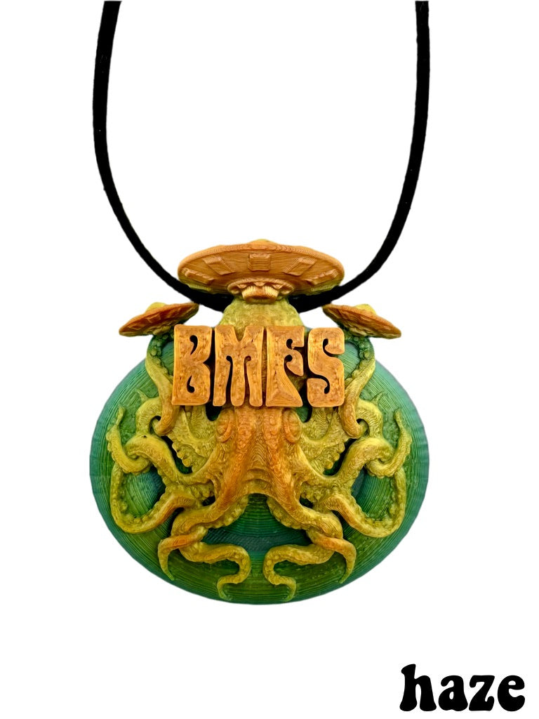 3D Printed Billy Strings BMFS Octopus UFO Mini Tri Color Necklace 2