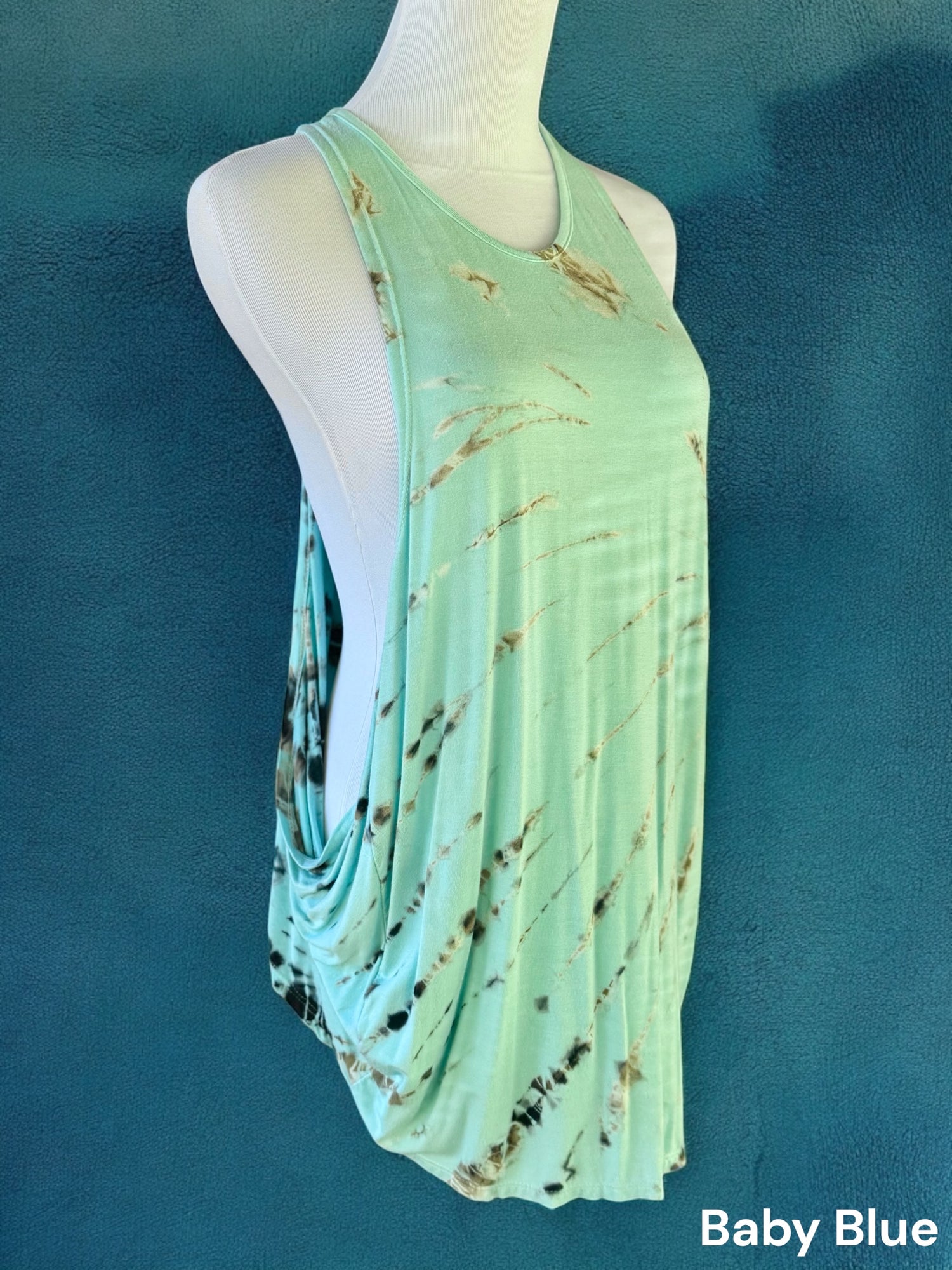 Open Back Crossover Tiedye Tank One Size