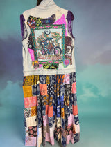 Upcycled Billy Strings BMFS sequin patchwork duster Women’s size Medium