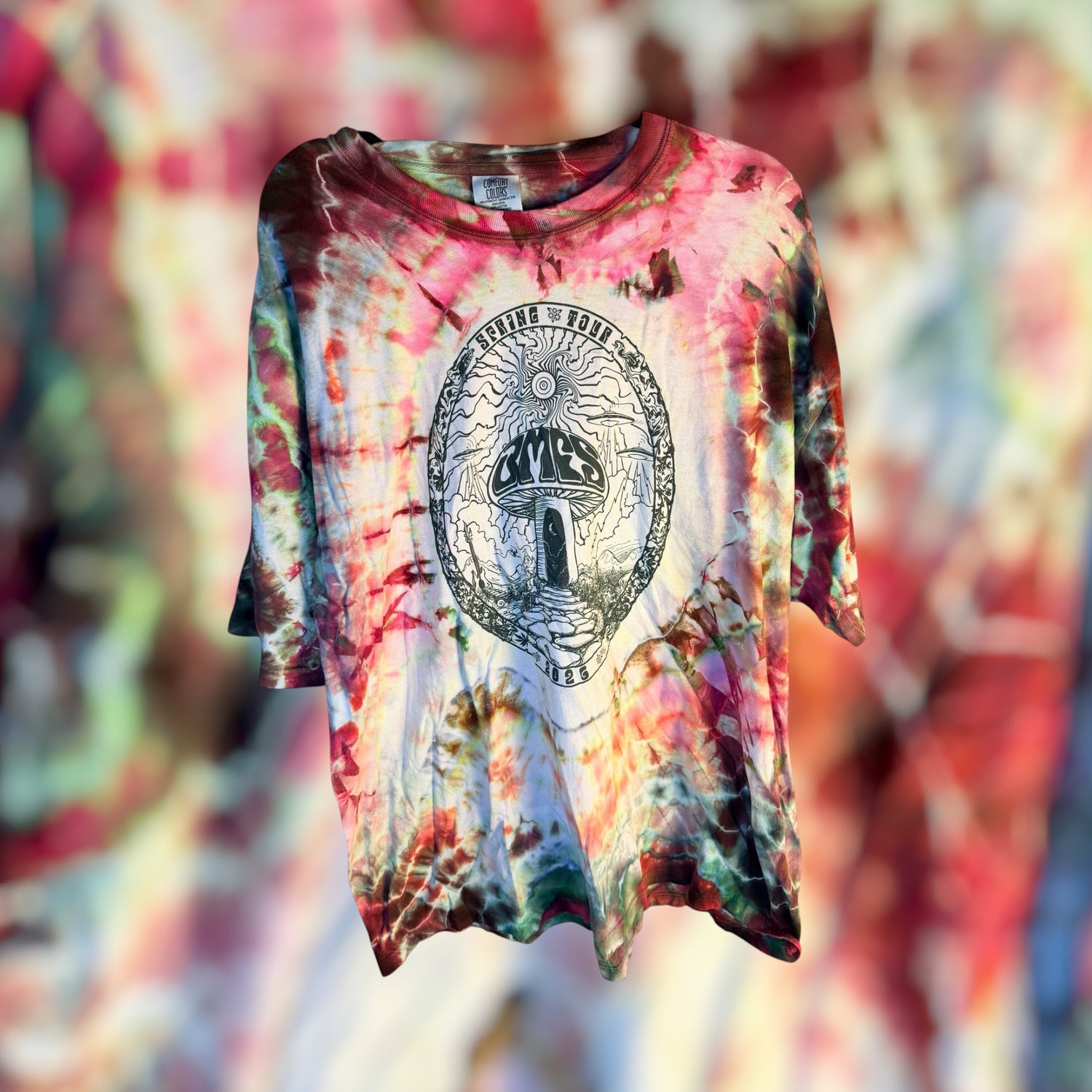 Billy Strings Spring Tour 2026 Hand-Dyed Comfort Colors Tee Unisex Size 3XL