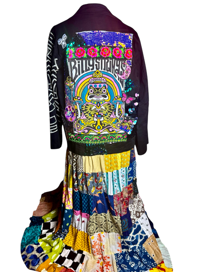 Billy Strings Festival Concert Jacket BMFS Spinning Patchwork Jacket Size Women’s Large