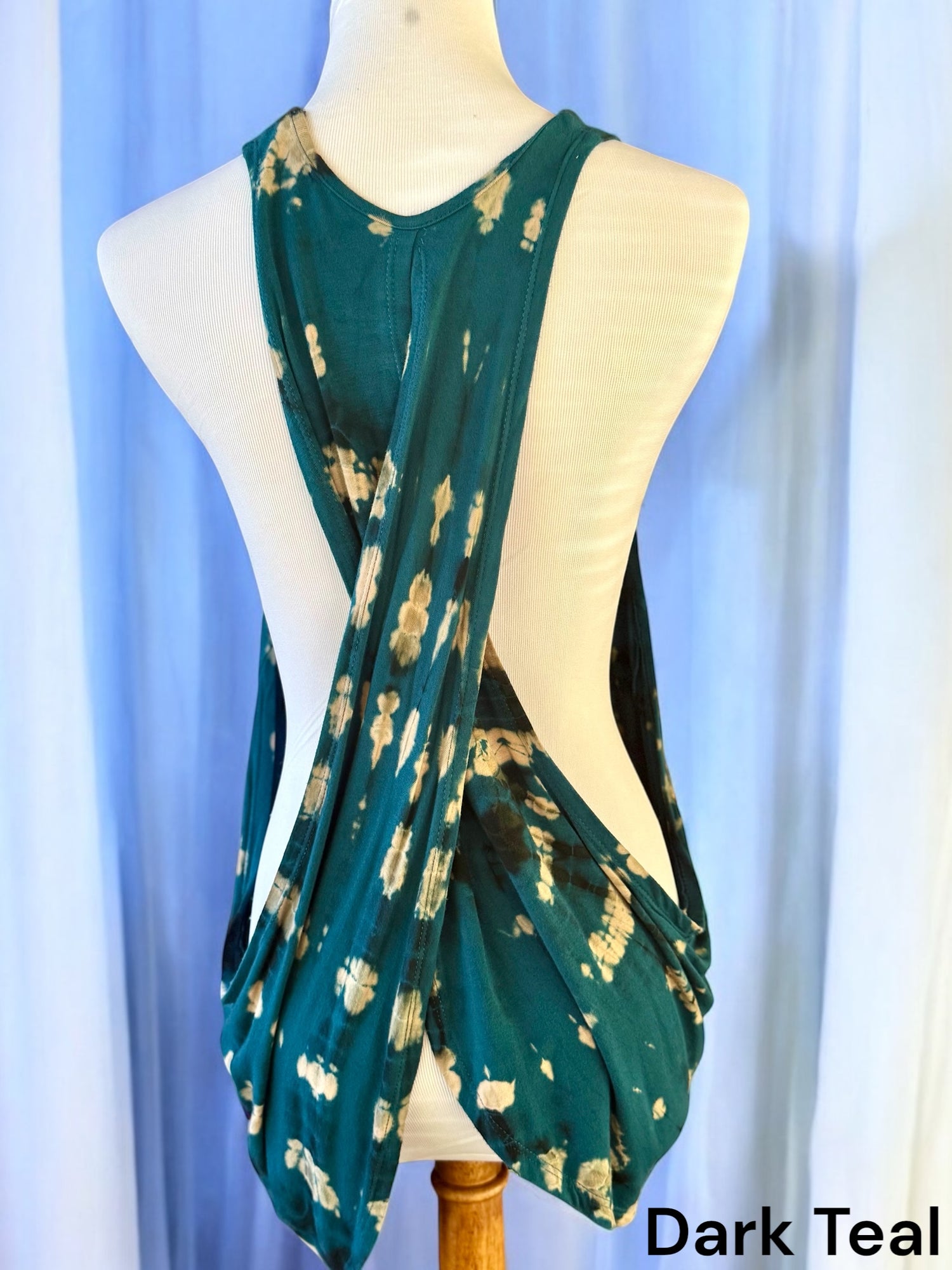 Open Back Crossover Tiedye Tank One Size