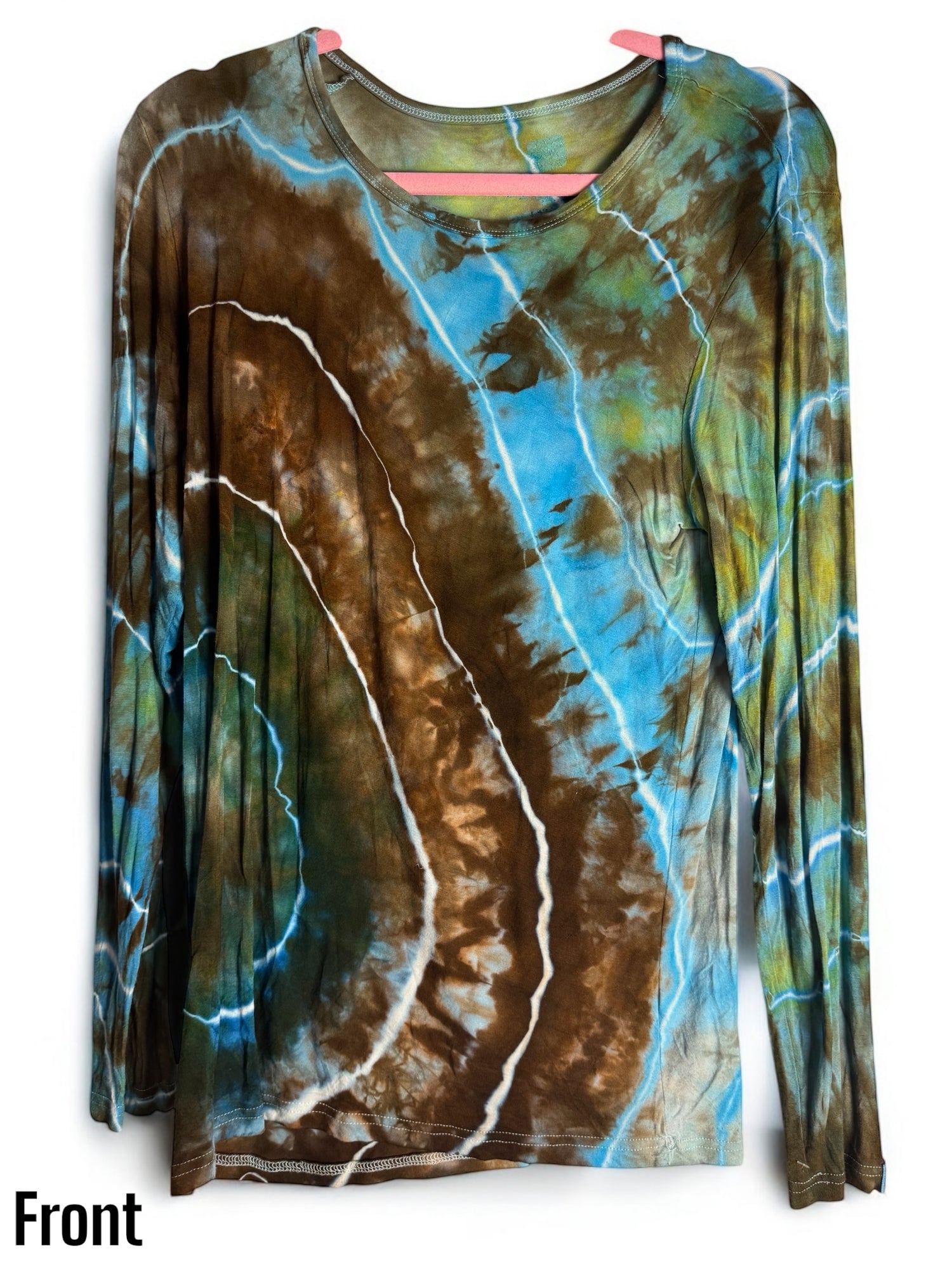 Women’s Medium Geode Tiedye Long Sleeve Shirt