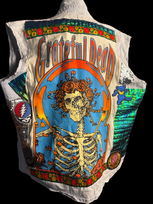 Men’s Grateful Dead Vest Size Men’s Large