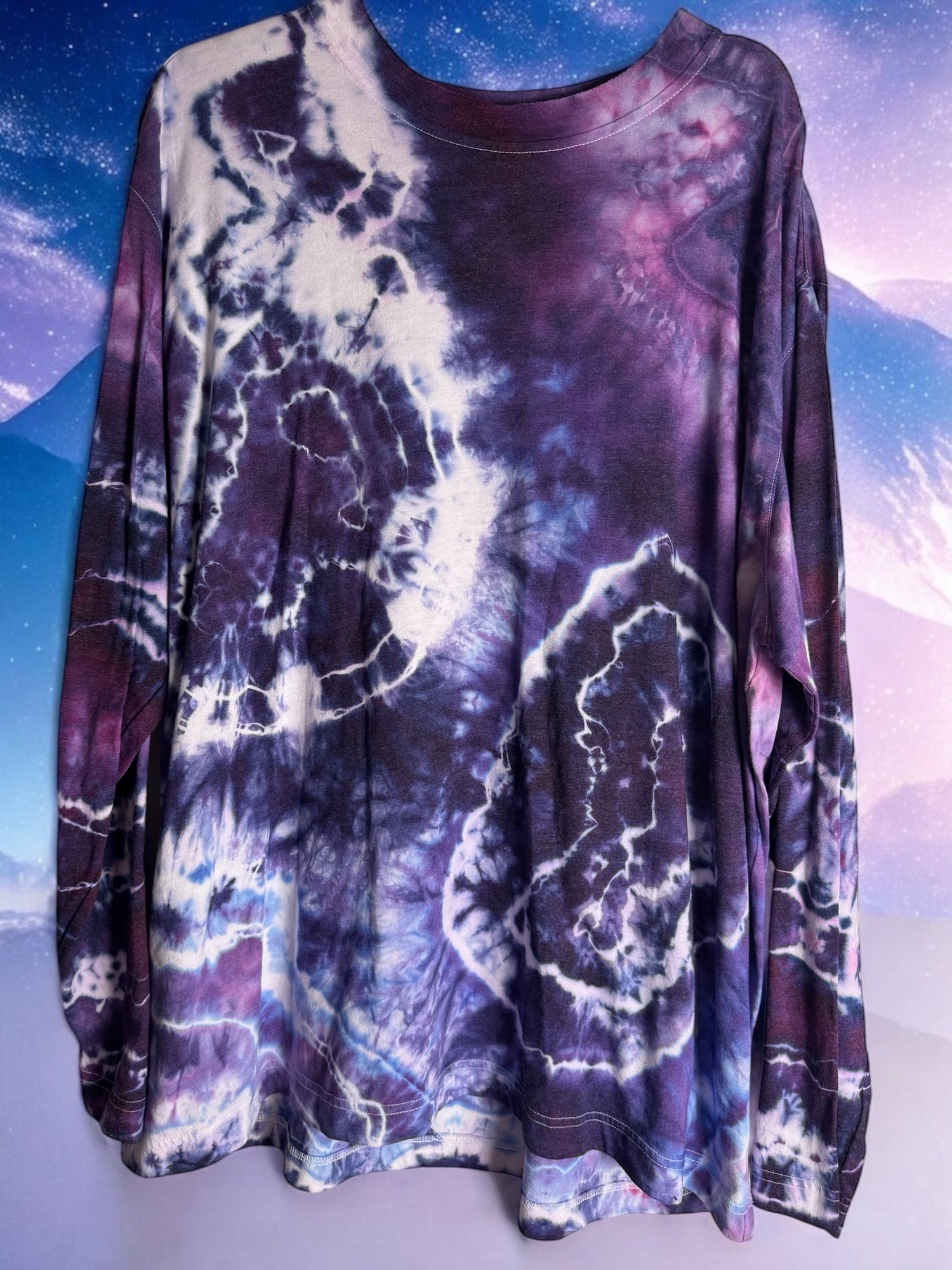 Men’s 2XL Geode Tiedye Longsleeve Shirt