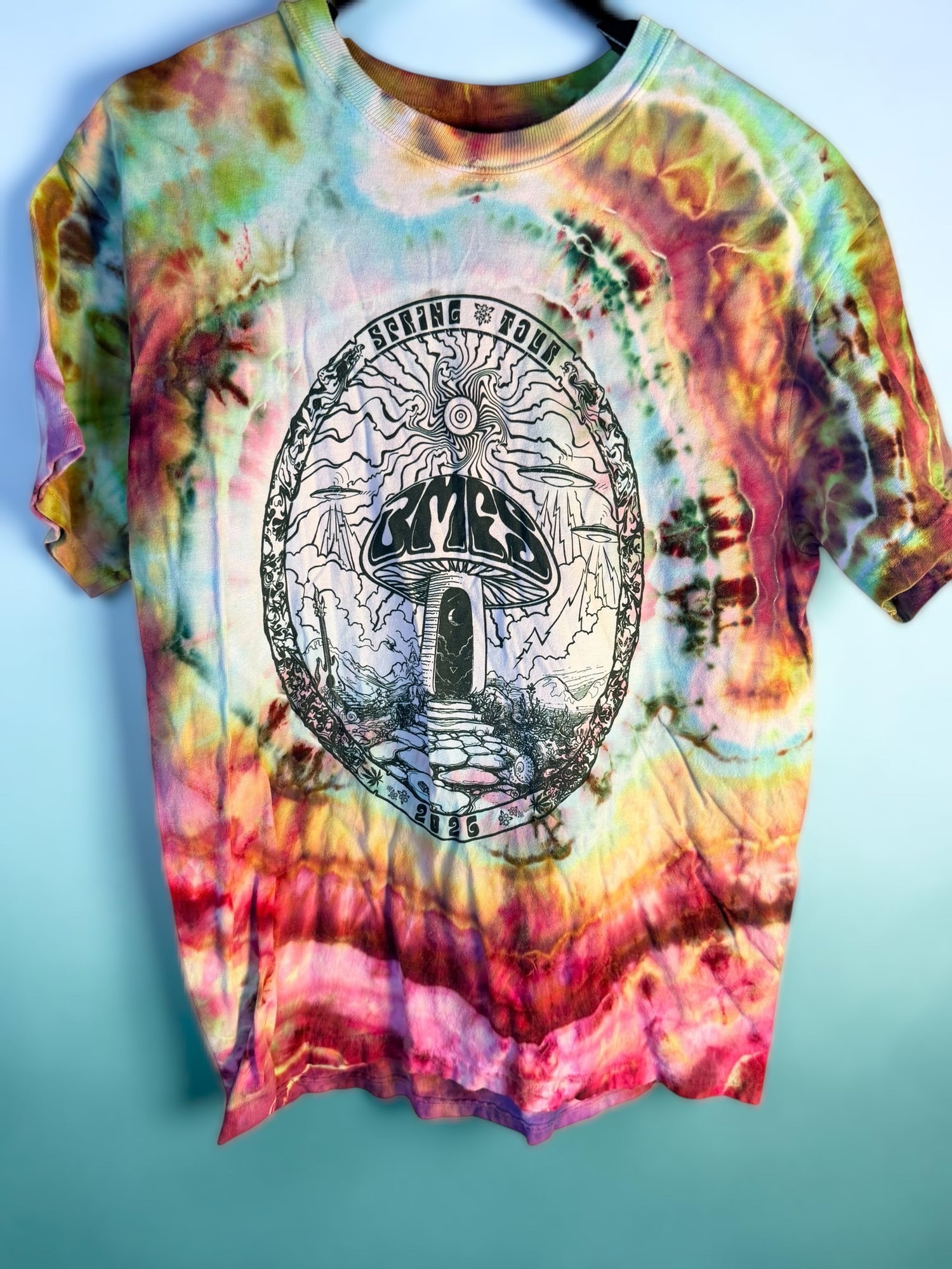 Billy Strings Spring Tour 2026 Hand-Dyed Comfort Colors Tee Unisex Size Medium