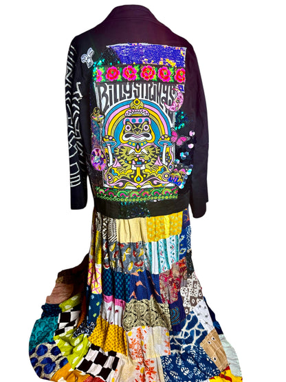 Billy Strings Festival Concert Jacket BMFS Spinning Patchwork Jacket Size Women’s Large