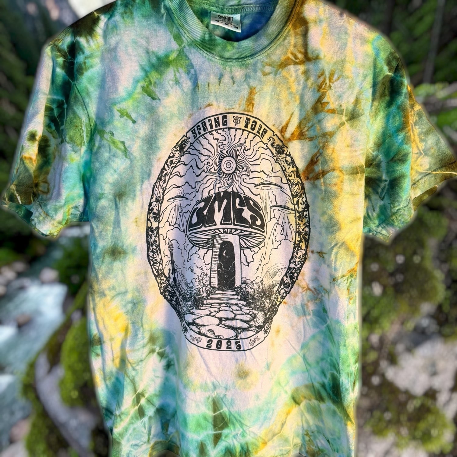 Billy Strings Spring Tour 2026 Hand-Dyed Comfort Colors Tee Unisex Size MEDIUM