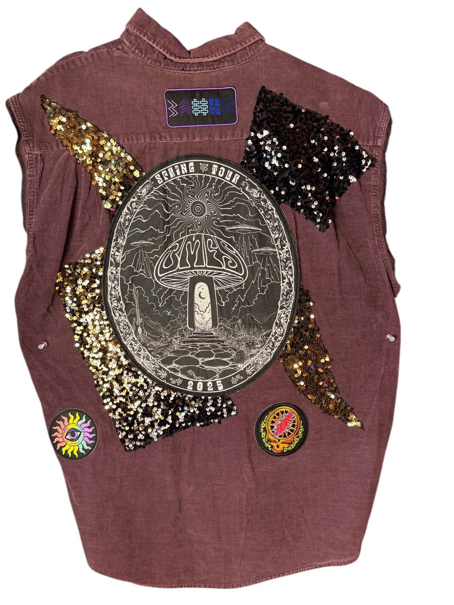 Men’s Billy Strings Upcycled Corduroy Vest Size XL