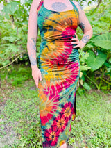 Tie Dye Tweezer Razor Back Dress