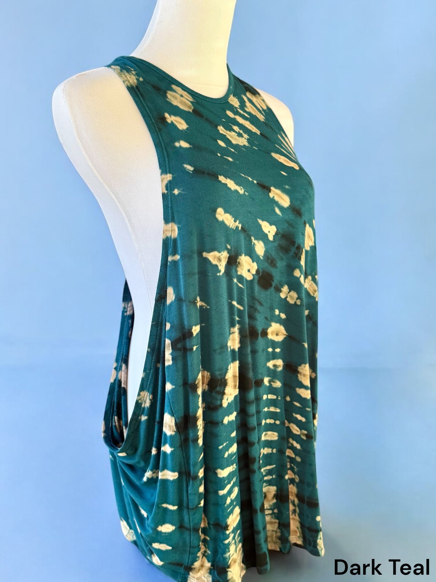 Open Back Crossover Tiedye Tank One Size