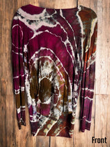 Women’s Medium Geode Tiedye Long sleeve shirt
