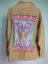 Men’s Button Up Widespread Panic Shirt Size XL