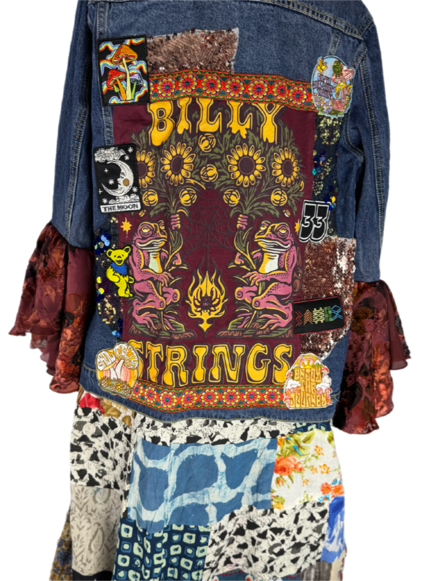 One of a kind Billy Strings Patchwork Jacket Women’s size XL