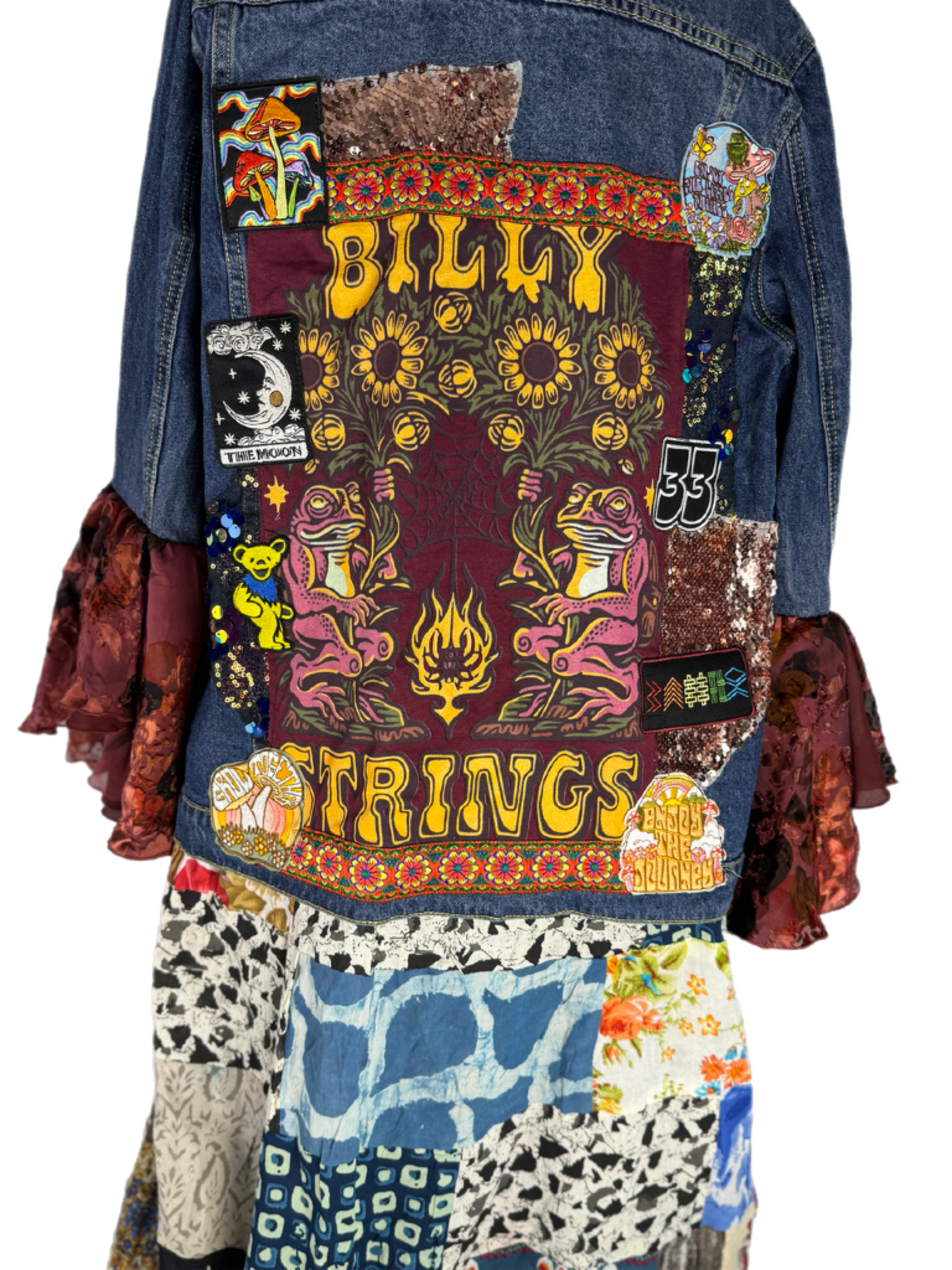 One of a kind Billy Strings Patchwork Jacket Women’s size XL