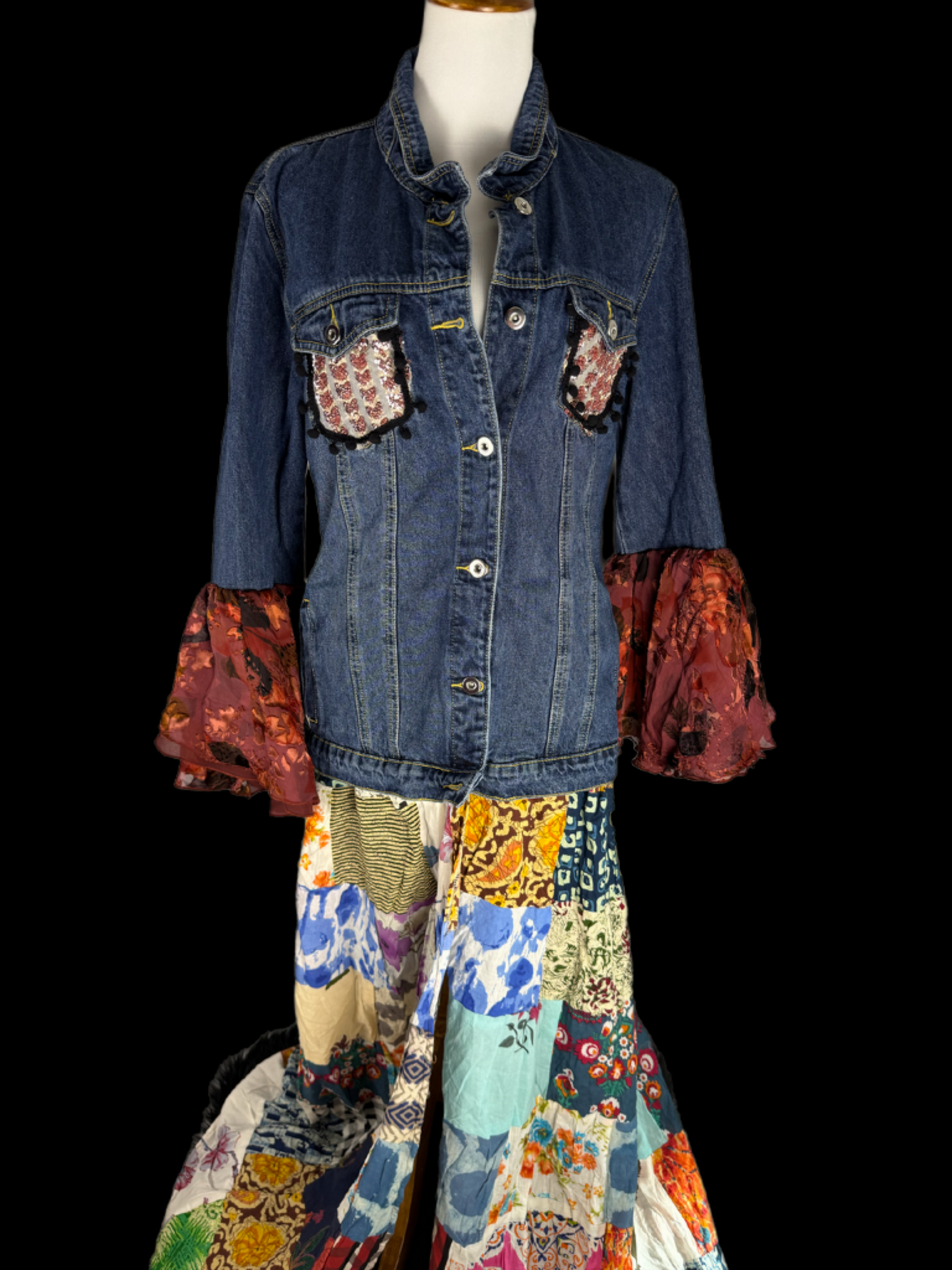 One of a kind Billy Strings Patchwork Jacket Women’s size XL