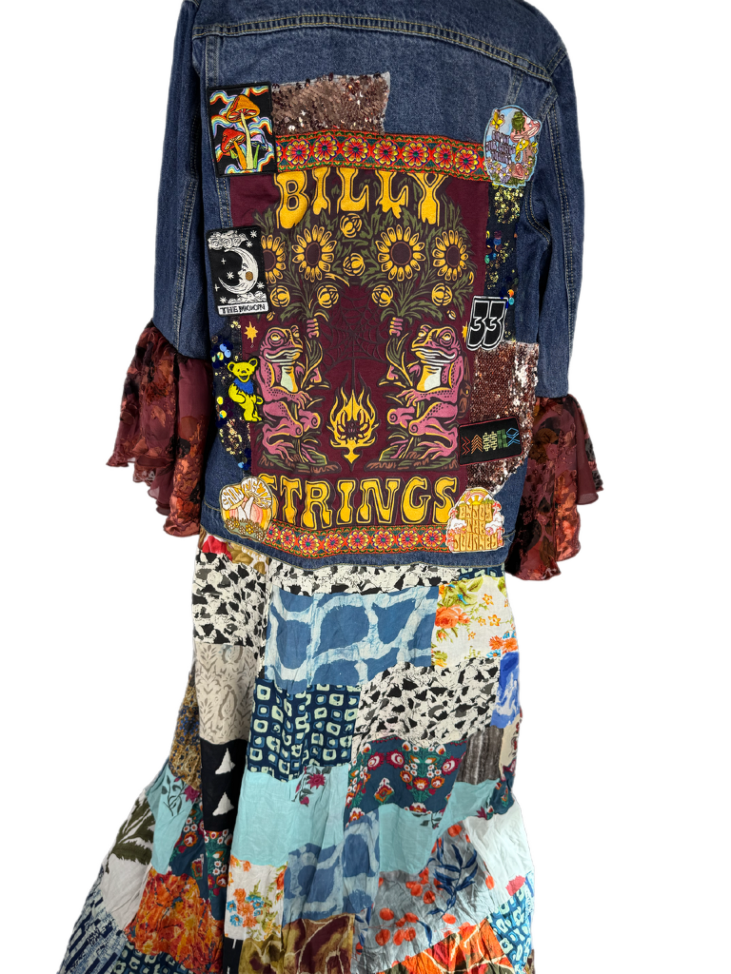 One of a kind Billy Strings Patchwork Jacket Women’s size XL
