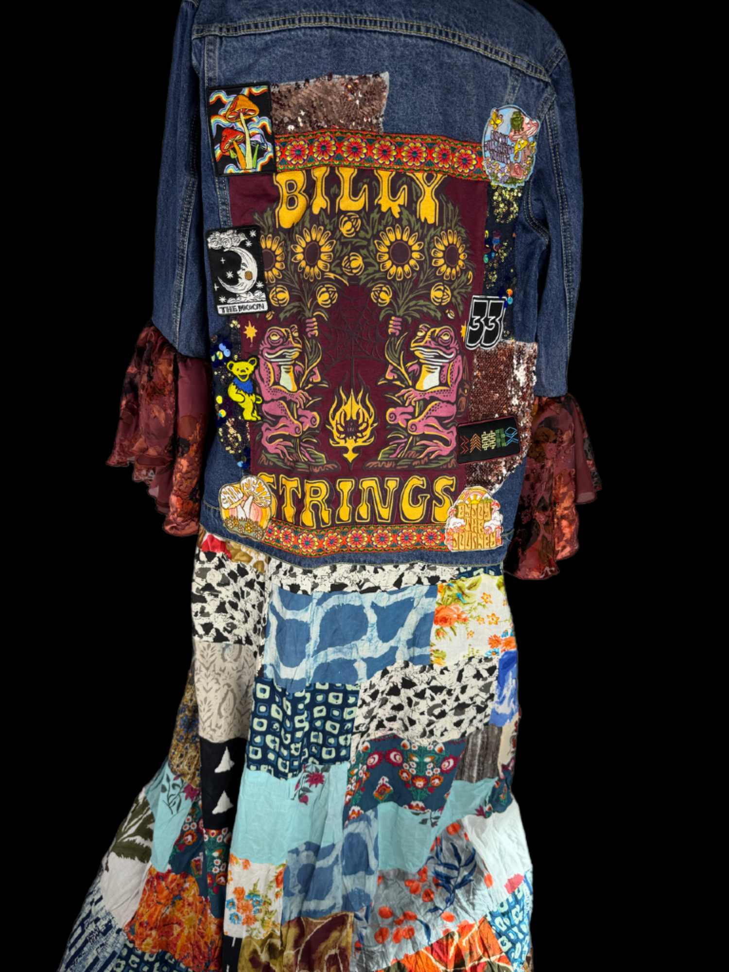One of a kind Billy Strings Patchwork Jacket Women’s size XL