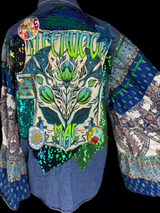 One of a kind Fleetwood Mac Top Bell Sleeves Women's Size XL