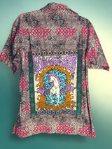 Men’s Billy Strings BMFS Upcycled Button Up Pattern Tshirt Size Medium