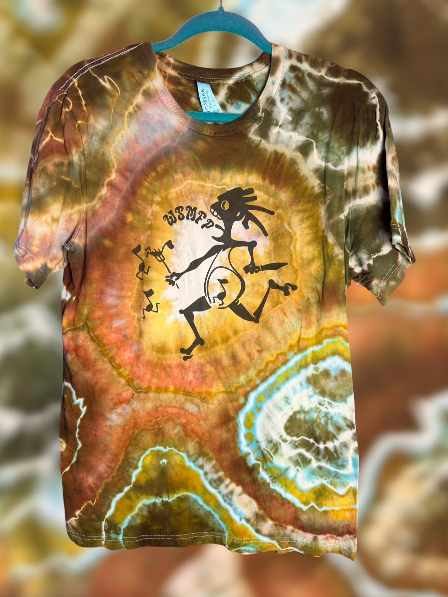Widespread Panic WSMFP Geode Tiedye Bella Canvas Unisex T-Shirt Size Large