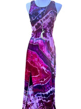 Geode Tiedye Midi Dress with Slits/Pockets Size Small