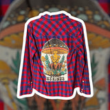Men’s Plaid Button Up Long Sleeve Shirt Size Small