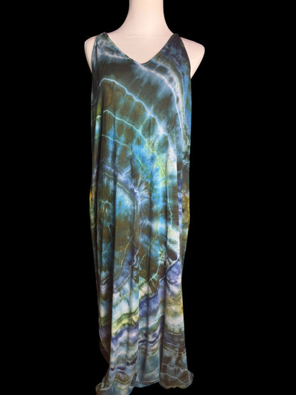 Plus Size Tiedye Maxi Dress (Available in 1X, 2X, 3X)