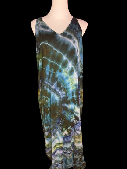 Plus Size Tiedye Maxi Dress (Available in 1X, 2X, 3X)