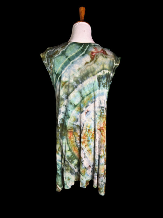 Geode Tiedye Plus Size (1X) Tunic Dress/Shirt
