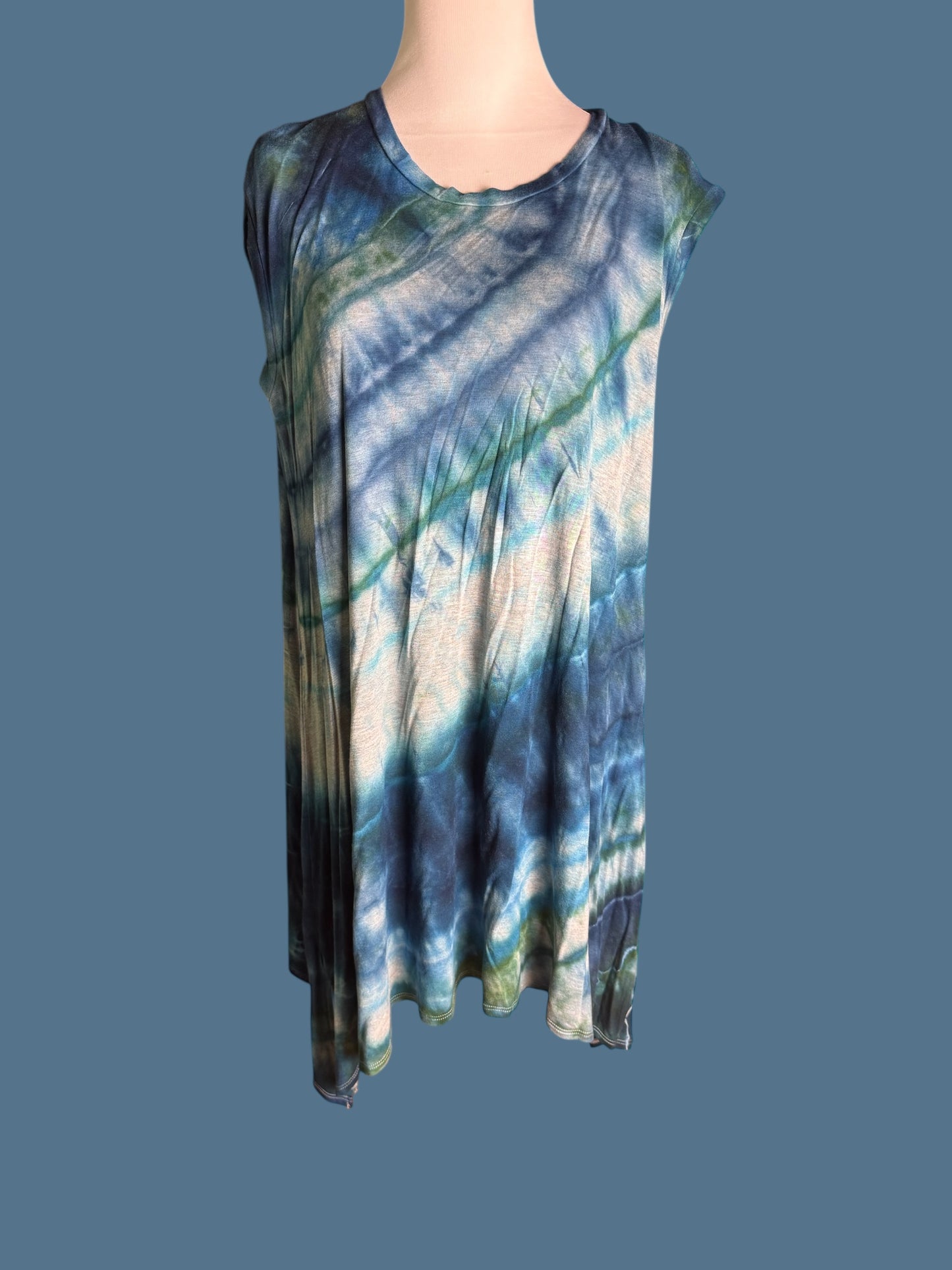 Geode Tiedye Plus Size (2X) Tunic Dress/Shirt
