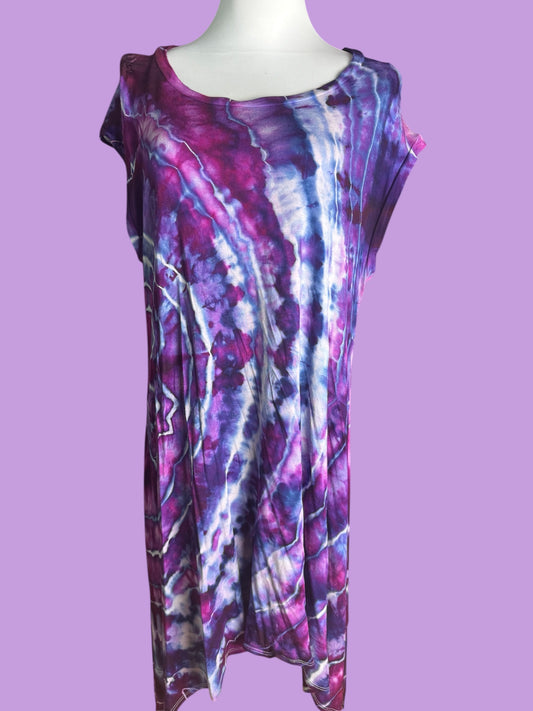 Sleeveless Geode Tiedye Plus Size 3X Dress