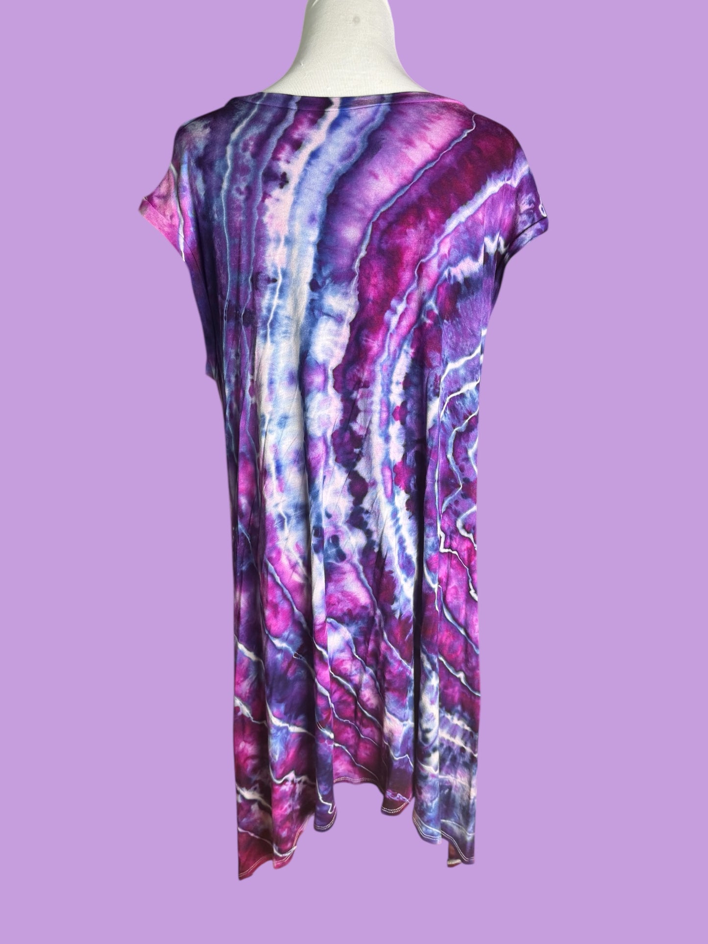 Sleeveless Geode Tiedye Plus Size 3X Dress